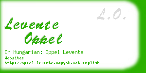 levente oppel business card